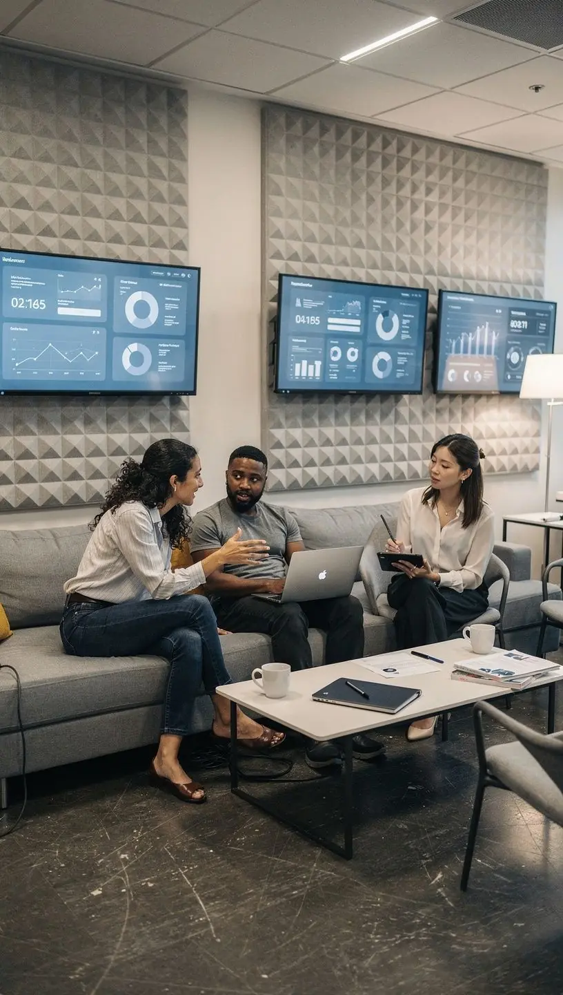 Креативное пространство с элементами природы для вдохновения