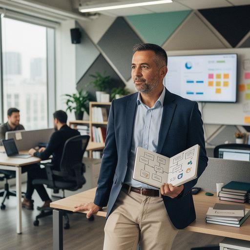 Офисное пространство с разделяющими перегородками для повышения концентрации