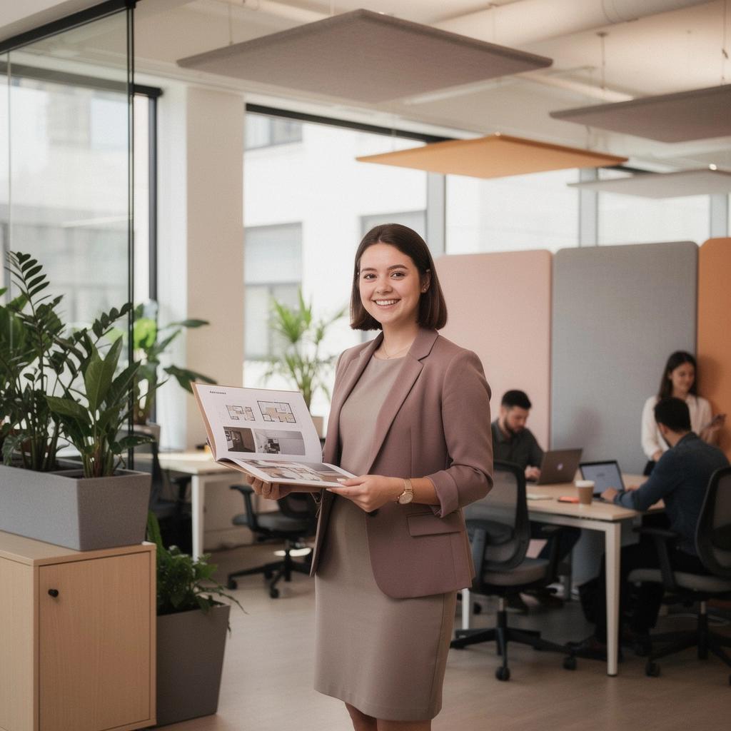 Просторная зона для встреч с современным дизайном и хорошей акустикой